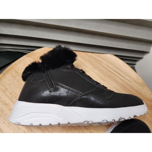 Skechers Uno Lite Bootie – Youth Size 6, Black, Side Zip, memory foam - Picture 6 of 11